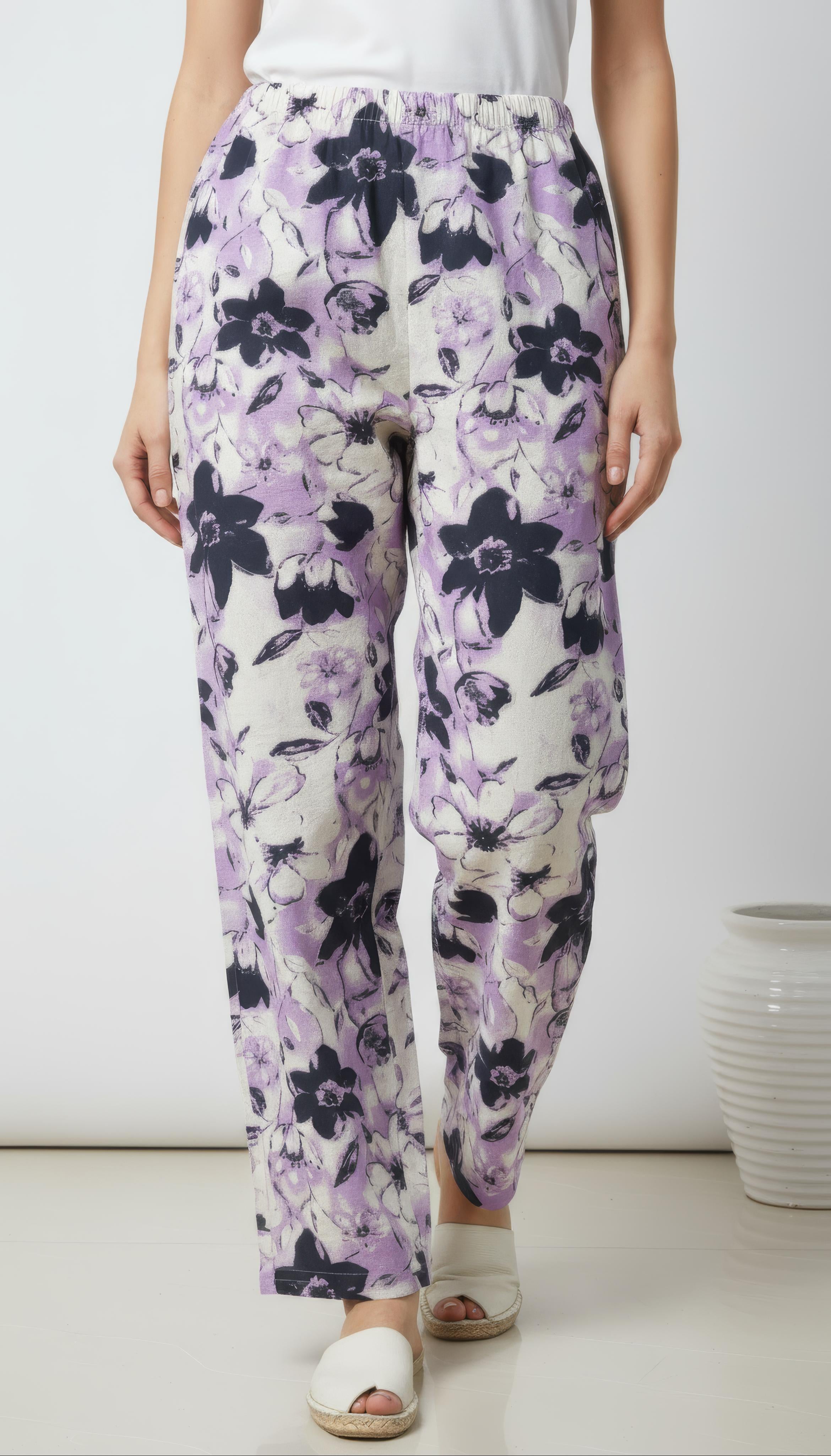 Lavender Cotton Flex Aline Co-Ord Set for Women | Office & Daily Wear