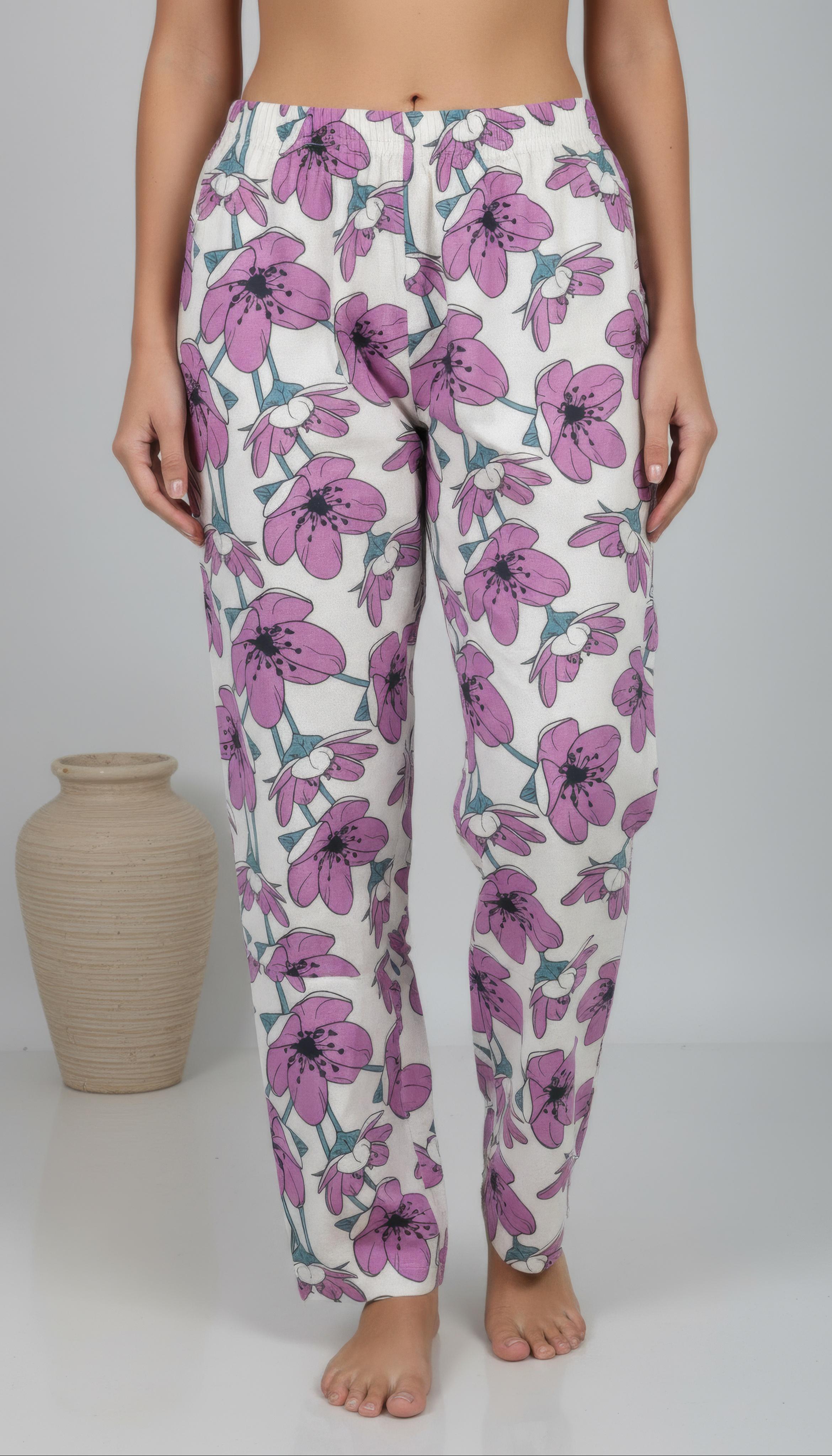 Purple Cotton Flex A-Line Co-Ord Set