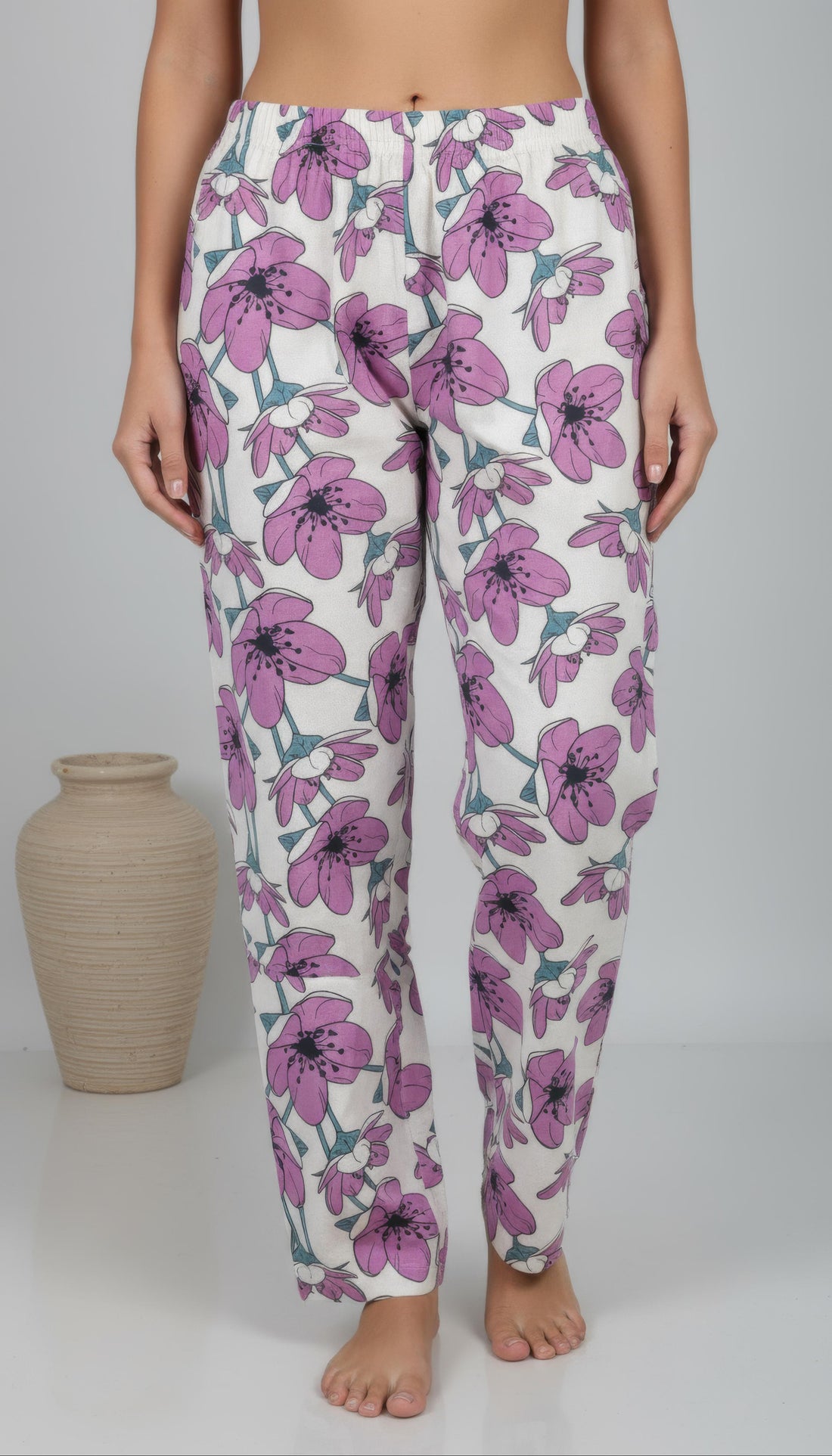 Lavender Cotton Flex Aline Co-Ord Set for Women | Office & Daily Wear