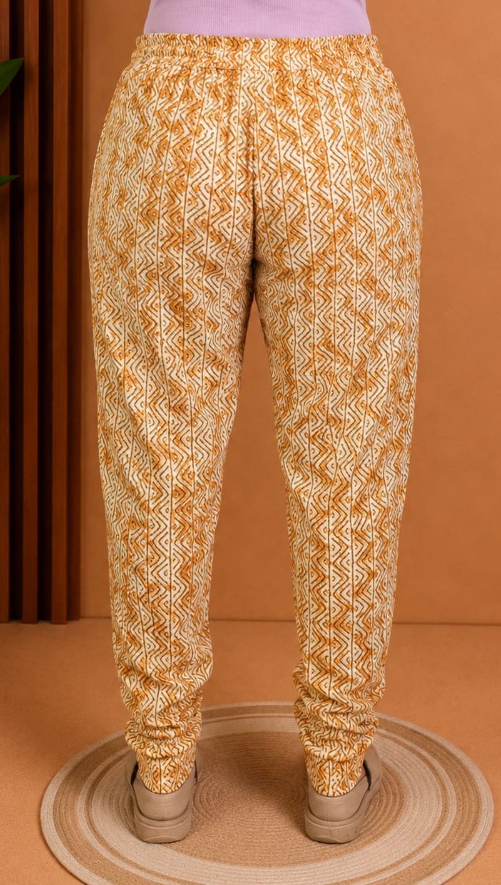 Coffee Brown Soft Printed Cotton 3 Piece Kurta Set With Lining for Women | Office & Daily Wear
