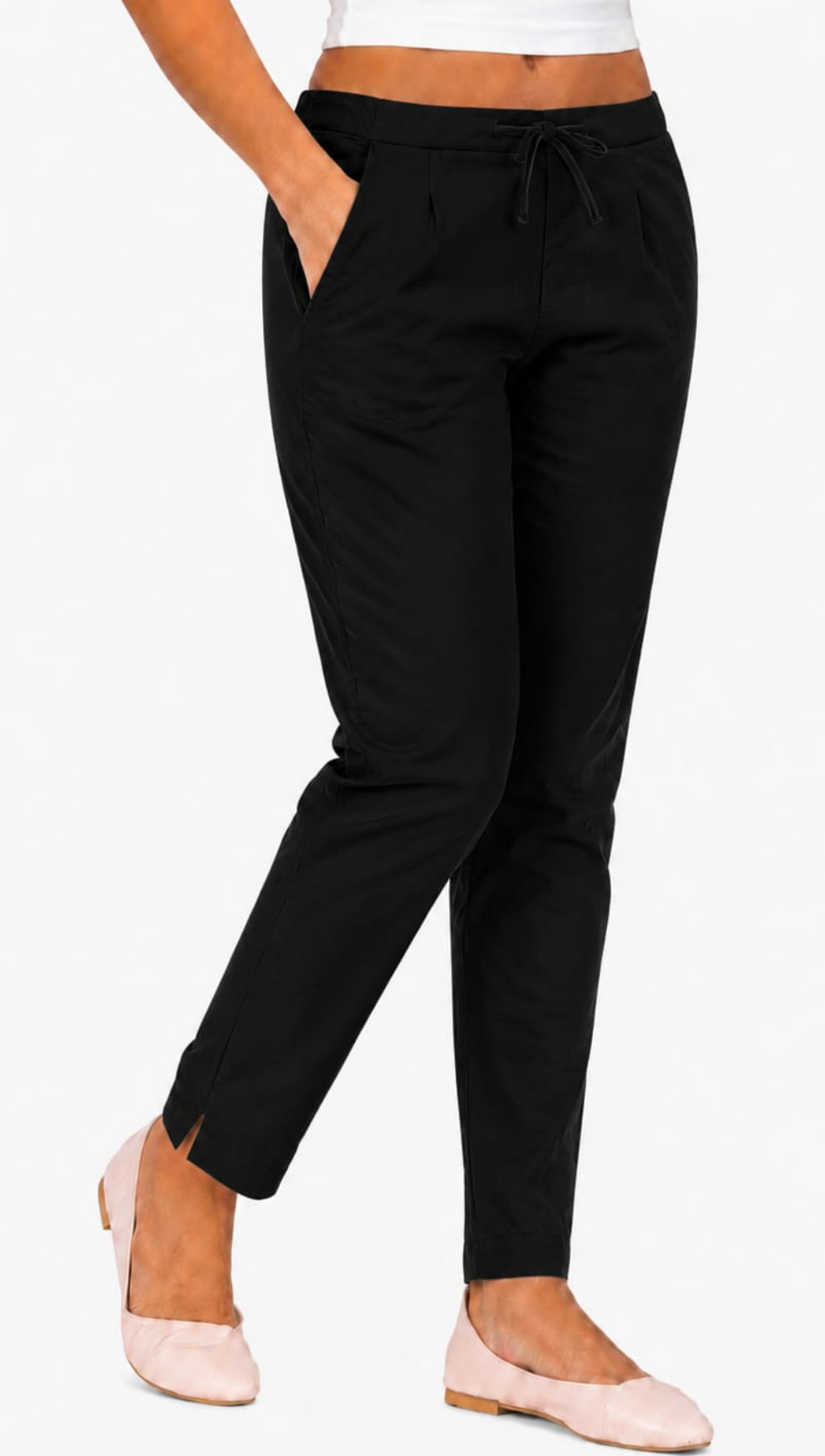 Black Cotton Flex Kurta Pant