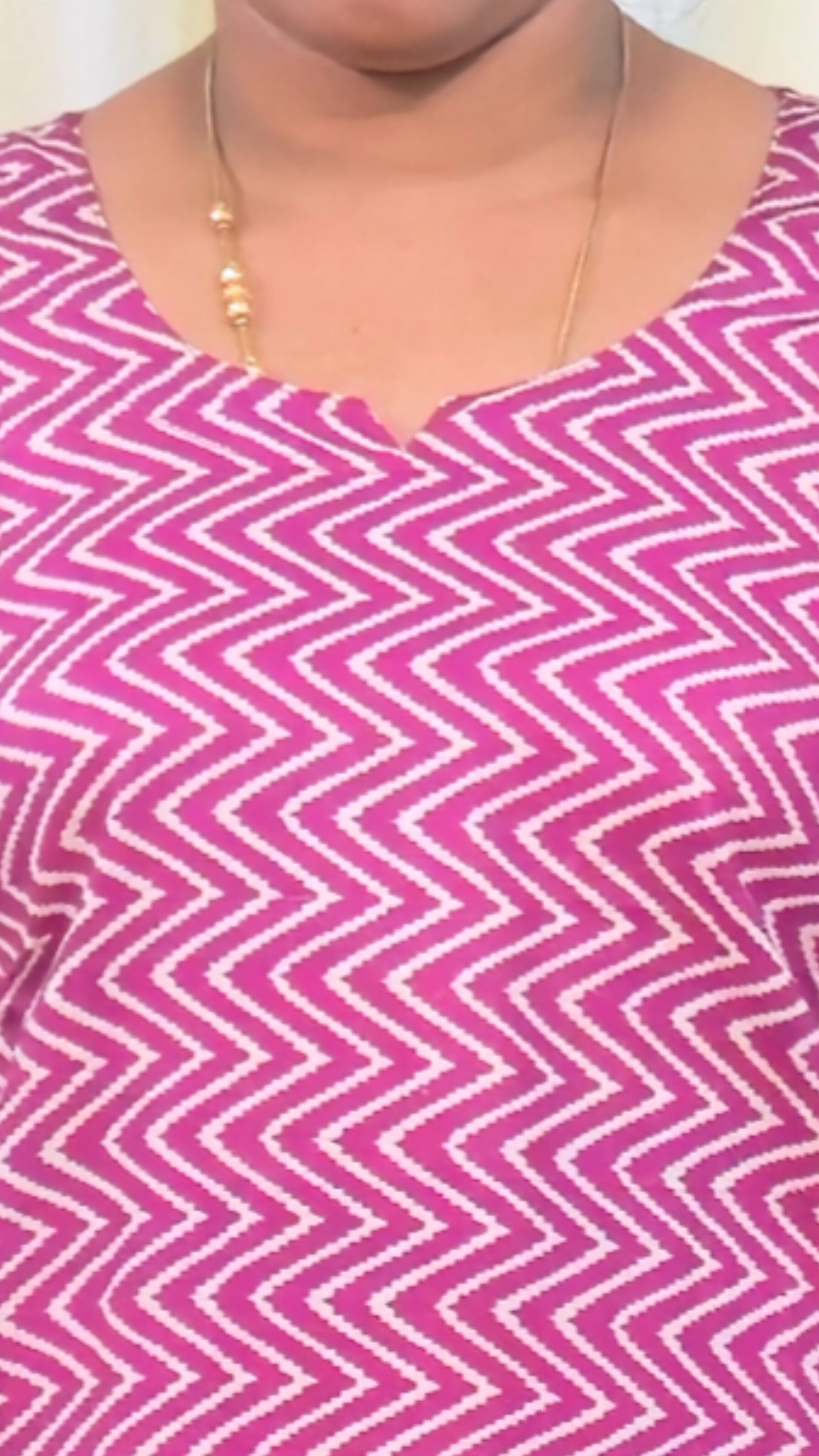 Dark Pink Hand Block Printed Cotton Lounge Wear