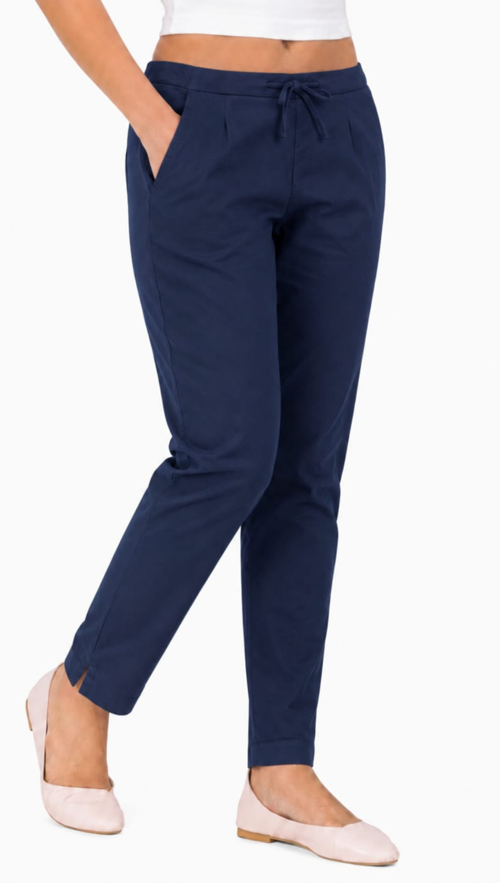 Navy Blue Cotton Flex Kurta Pant