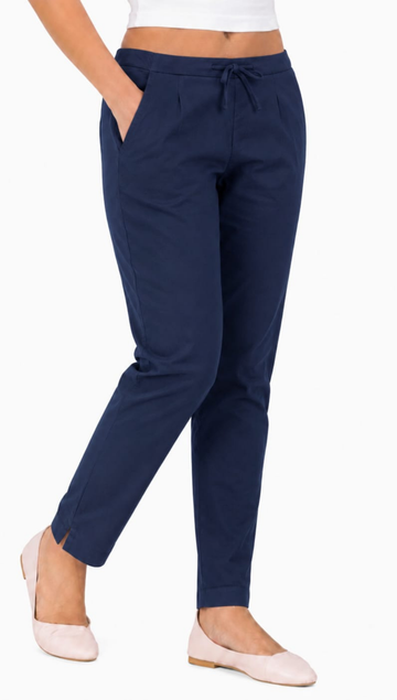 Navy Blue Cotton Flex Kurta Pant