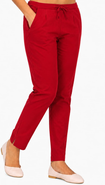 Red Cotton Flex Kurta Pant