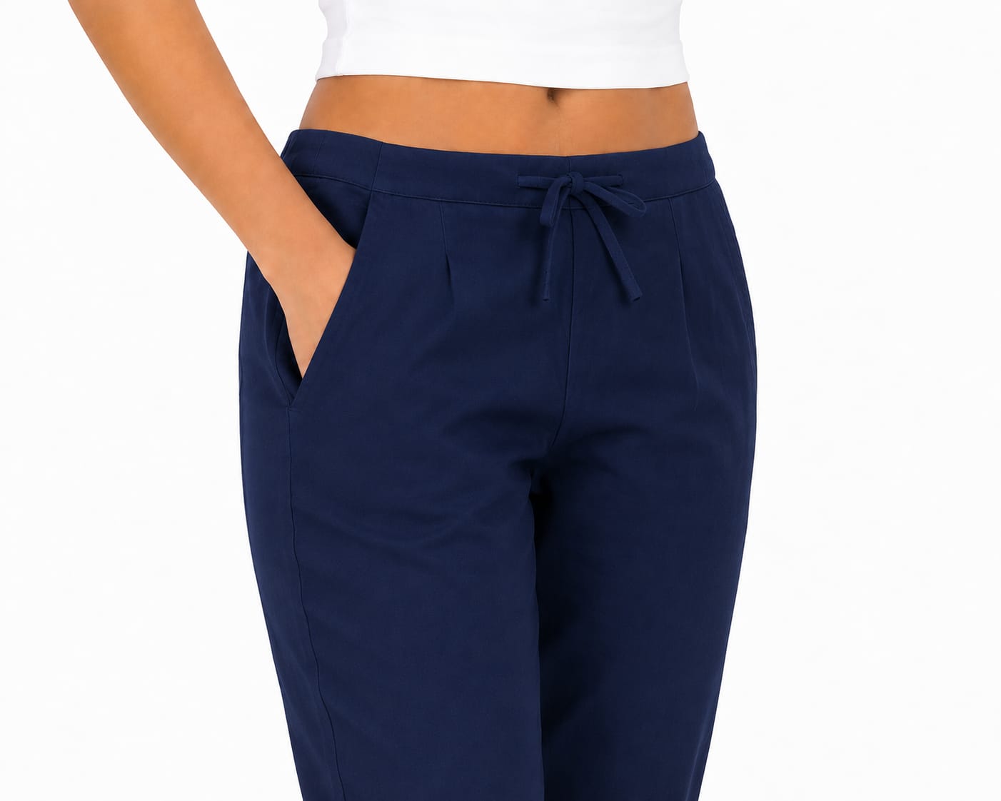 Navy Blue Cotton Flex Kurta Pant