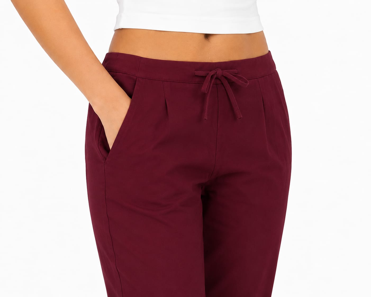 Maroon Cotton Flex Kurta Pant