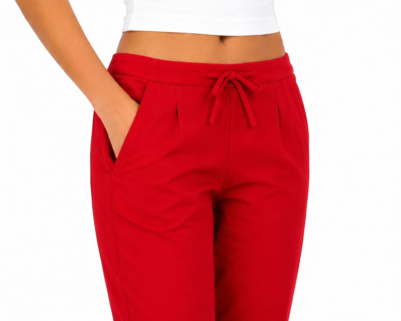 Red Cotton Flex Kurta Pant
