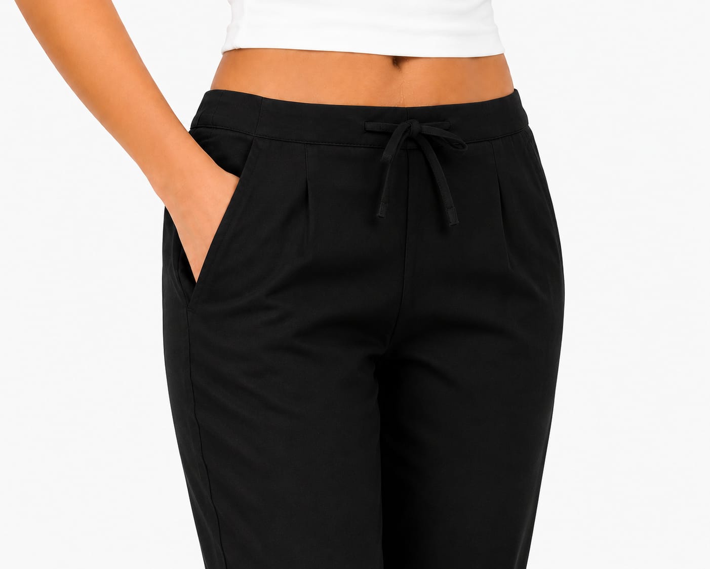 Black Cotton Flex Kurta Pant