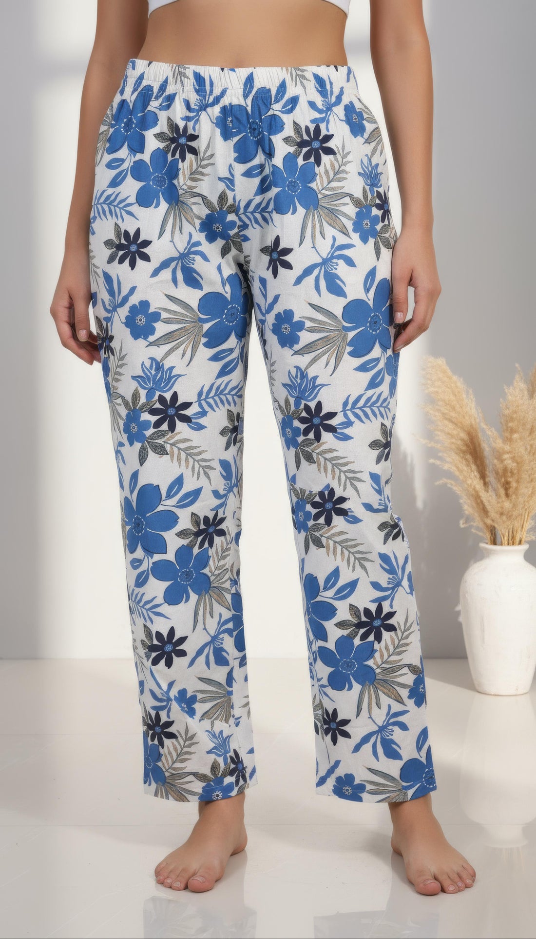 Blue Cotton Flex Aline Co-Ord Set for Women | Office & Daily Wear